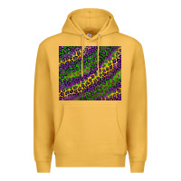 Mustard mardi gras leopard background Premium Hoodie - RanaPortraitStore