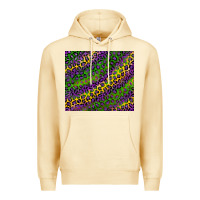Pina Colada mardi gras leopard background Premium Hoodie - RanaPortraitStore