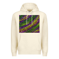 Sandshell mardi gras leopard background Premium Hoodie - RanaPortraitStore