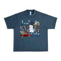 Midnight Navy I am Snow Cute Urban Heavy Tee - FaDigitalArtStudio