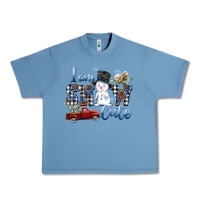 Pebble Blue I am Snow Cute Urban Heavy Tee - FaDigitalArtStudio