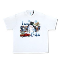 White I am Snow Cute Urban Heavy Tee - FaDigitalArtStudio
