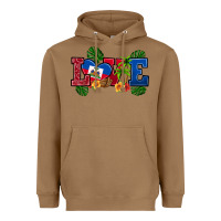 Toasted Coconut love haitian republic Heavyweight Hoodie - RanaPortraitStore