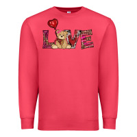 Cardinal valentines day tedybear love Premium Sweatshirt - RanaPortraitStore