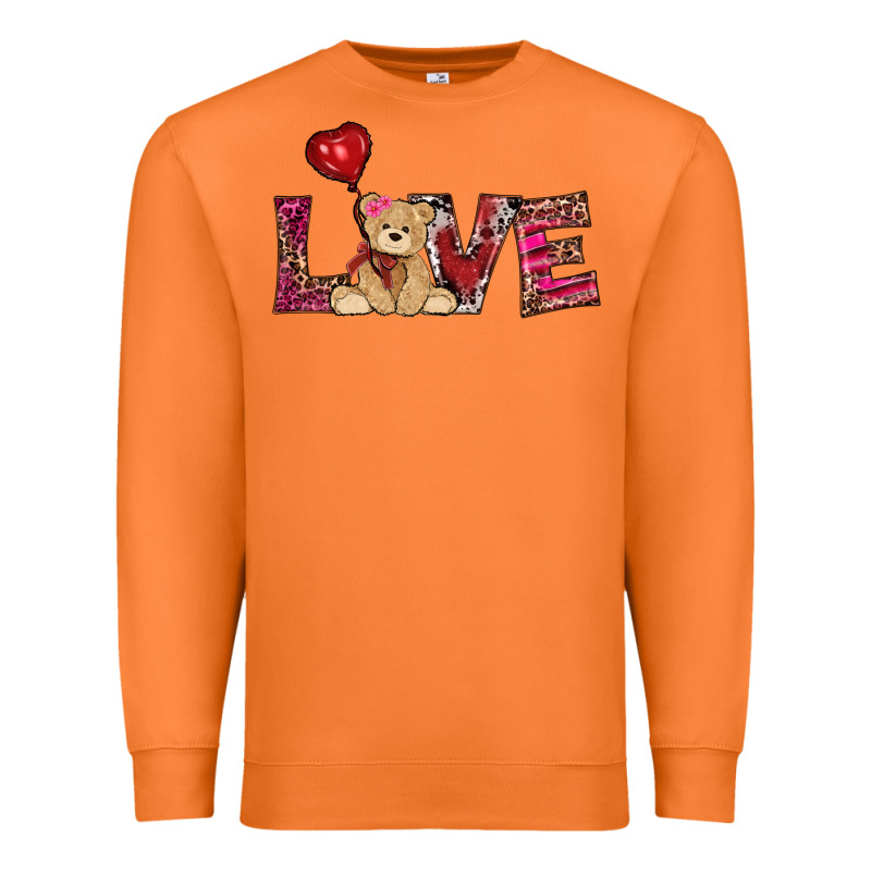 Valentines Day Tedybear Love Premium Sweatshirt by RanaPortraitStore | Teevron