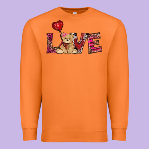 Valentines Day Tedybear Love Premium Sweatshirt Designed By Ranaportraitstore