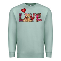 Seafoam valentines day tedybear love Premium Sweatshirt - RanaPortraitStore