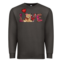 Smoke valentines day tedybear love Premium Sweatshirt - RanaPortraitStore