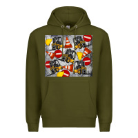 Army Green forklift tumbler Premium Hoodie - Artiststas