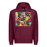 Burgundy forklift tumbler Premium Hoodie - Artiststas