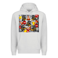 Dove Grey forklift tumbler Premium Hoodie - Artiststas
