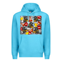 Ocean Blue forklift tumbler Premium Hoodie - Artiststas