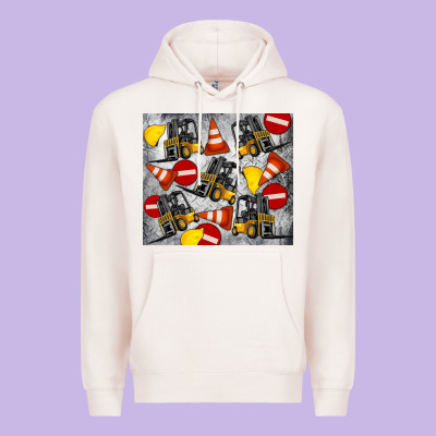 Forklift Tumbler Premium Hoodie Designed By Artiststas