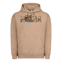 Pigment Burro Mama with bear and daisy Urban Hoodie - RanaPortraitStore