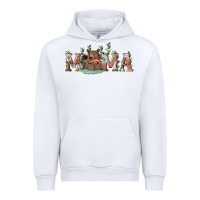White Mama with bear and daisy Urban Hoodie - RanaPortraitStore