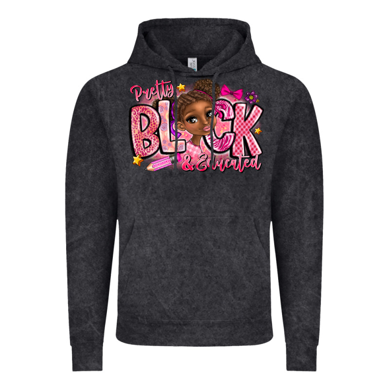 Pretty Black Educated Vintage Hoodie by CowhideDigitalArt | Teevron
