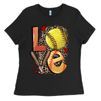 Black love softball Ladies Tee - FaDigitalArtStudio
