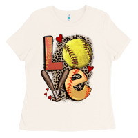 Bone love softball Ladies Tee - FaDigitalArtStudio