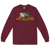 Burgundy halloween baby sheeps Long Sleeve Tee - LillyAllenDesigns