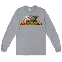 Heather Grey halloween baby sheeps Long Sleeve Tee - LillyAllenDesigns