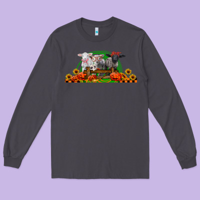Halloween Baby Sheeps Long Sleeve Tee Designed By Lillyallendesigns