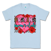 Dusty Blue praying moms club olivia Classic Tee - OliviaCreatesArt