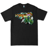 Black Maryland Map Sunflower Cactus Serape Premium Tee - RanaPortraitStore