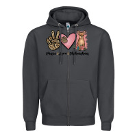 Smoke peace love chihuahua Zipper Hoodie - JahusDesignShop