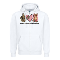 Peace Love Chihuahua Zipper Hoodie | Teevron