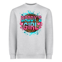 Heather Grey daddy's girl Heavyweight Sweatshirt - RanaPortraitStore