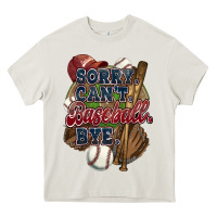 Cream Sorry can't Baseball bye Heavy Core Tee - HowdyJamesFarm