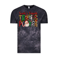 Cloud Black Santa's Favorite Tennis Player For Christmas Vintage Tee - FaDigitalArtStudio