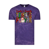 Cloud Purple Santa's Favorite Tennis Player For Christmas Vintage Tee - FaDigitalArtStudio