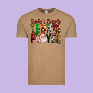Santa's Favorite Tennis Player For Christmas Vintage Tee Designed By Fadigitalartstudio