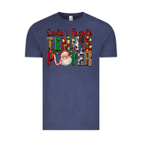 Vintage Denim Santa's Favorite Tennis Player For Christmas Vintage Tee - FaDigitalArtStudio
