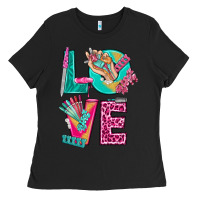 Black love with nail elements bbs Ladies Tee - BundleAndBundleShop