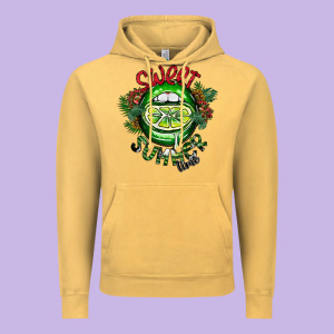 Summer Time Vintage Hoodie Designed By Cowhidedigitalart