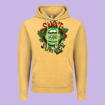 Summer Time Vintage Hoodie Designed By Cowhidedigitalart