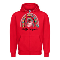 Red hello 1 st grade Zipper Hoodie - JahusDesignShop