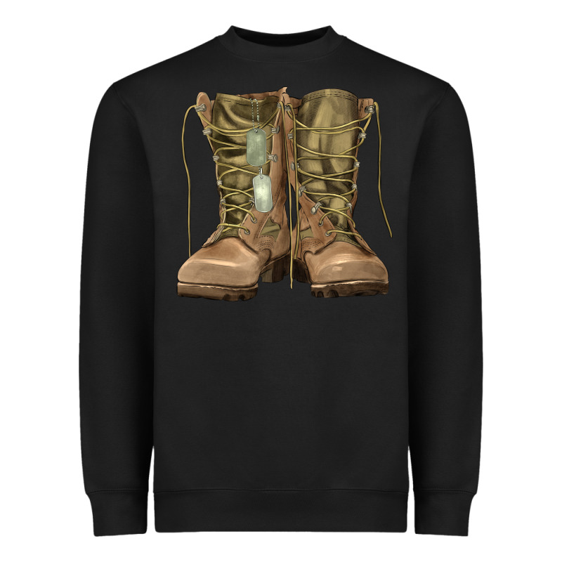 Soldier Boots Heavyweight Sweatshirt by RanaPortraitStore | Teevron