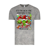 Cloud Rock it's fine we're fine everythıng is fine! nursecre Vintage Tee - FaDigitalArtStudio