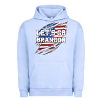 Pigment Grape Ice Let's Go Brandon Ripped Cloth with American Flag Urban Hoodie - Jasminsmagicworld