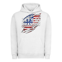 Pigment Lunar Rock Let's Go Brandon Ripped Cloth with American Flag Urban Hoodie - Jasminsmagicworld