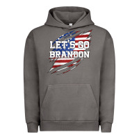Pigment Tornado Let's Go Brandon Ripped Cloth with American Flag Urban Hoodie - Jasminsmagicworld