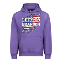 Tulip Let's Go Brandon Ripped Cloth with American Flag Urban Hoodie - Jasminsmagicworld