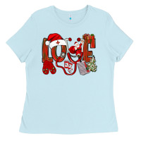 Baby Blue christmas love nurse bbs Ladies Tee - BundleAndBundleShop