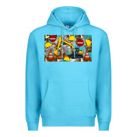Ocean Blue excavator sippy Premium Hoodie - Artiststas