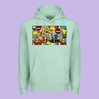 Excavator Sippy Premium Hoodie Designed By Artiststas