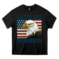 Black american bald eagle let's go brandon Heavy Core Tee - Jasminsmagicworld
