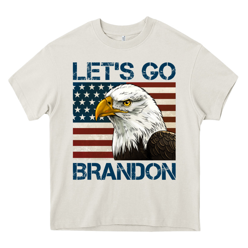 American Bald Eagle Let's Go Brandon Heavy Core Tee by Jasminsmagicworld | Teevron